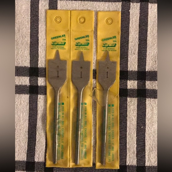 Vintage Greenlee 33A Wood Boring Spade Bits~3/4” & 1” - Picture 7 of 10